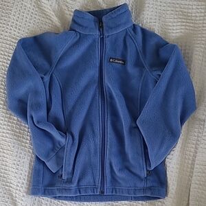 Columbia Blue Fleece Jacket girls Medium